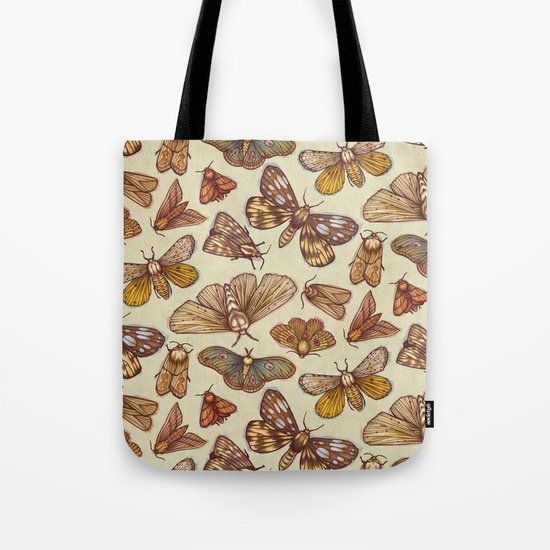 Moth Pattern Tote Bag