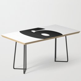6 (Black & White Number) Coffee Table