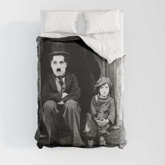 Charlie Chaplin The Kid 1921  Duvet Cover