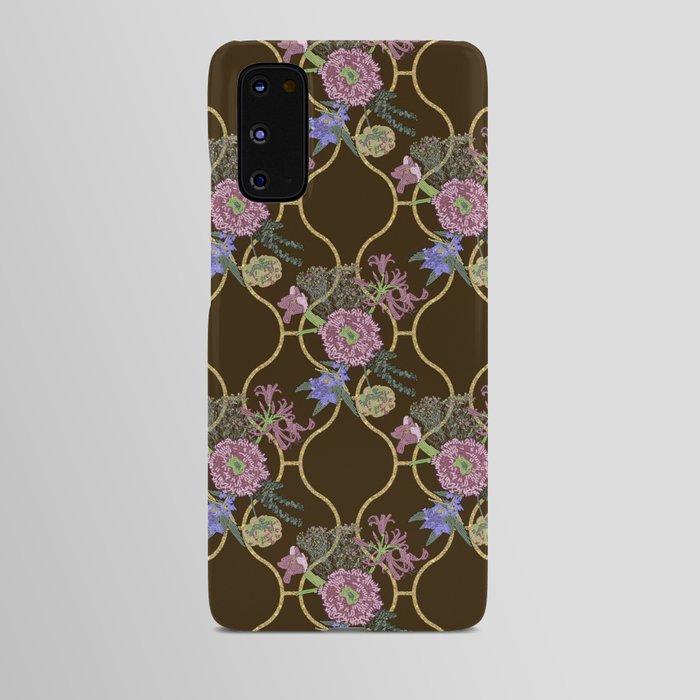 Beaded embroidery summer bouquet Android Case