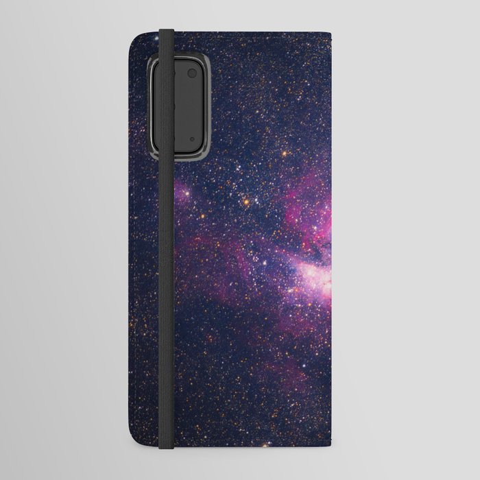 Purple Cosmic Star Galaxy Android Wallet Case