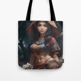 Inca Woman in a Garment Tote Bag