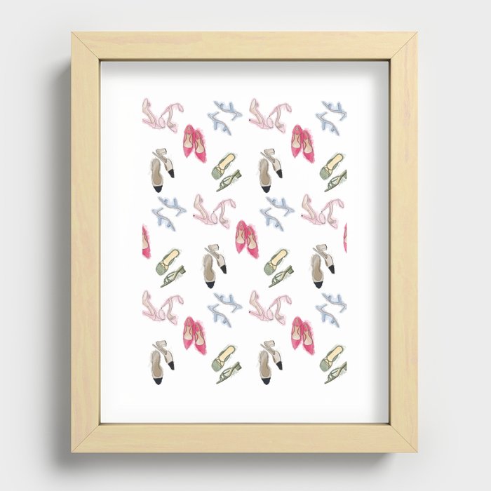 Yes, I'm a shoe-aholic! Recessed Framed Print