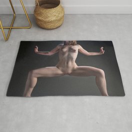 3526s-MM Art Nude Model Megan Standing Strong Rug | Strongwoman, Modelmeganmorse, Artnude, Chrismaher, Fitbody, Goingcommando, Erectnipples, Photo, Color, Balanced 