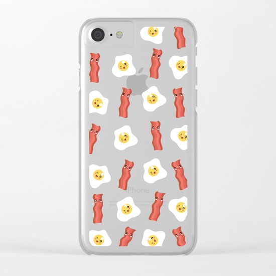 KAWAII BREAKFAST Clear iPhone Case