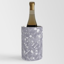 Lilac Gray Polka Dot Bubbles Wine Chiller