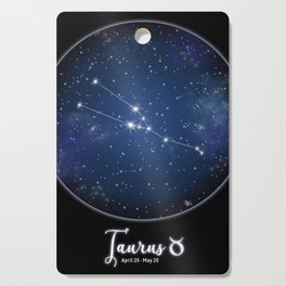 Zodiac Constellation - Taurus in portal Cutting Board