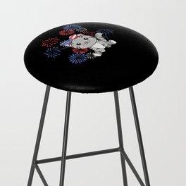 4th Of July American Cat For Kids Usa Fireworks Bar Stool