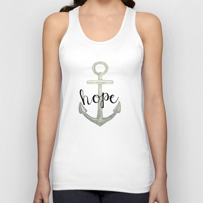 Hope, we have this hope as an anchor for the soul, Hebrews 6:19 Tank Top