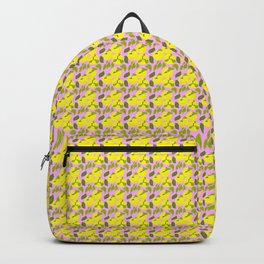 Bright Yellow Yuzu Fruit Mini Pattern Backpack