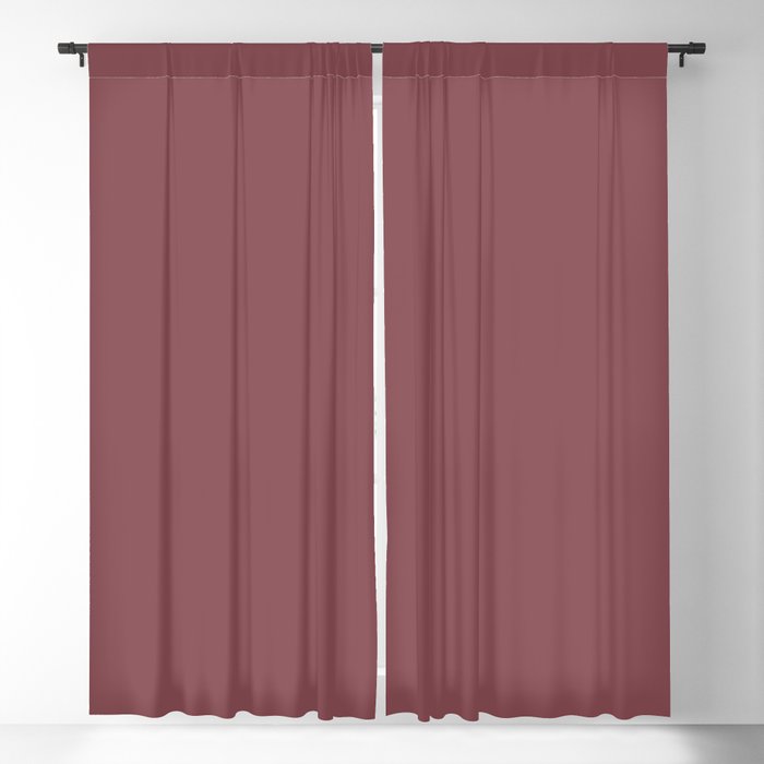 Succulent Red Wine Solid Color Pairs HGTV 2021 Color Of The Year Passionate HGSW2032 Blackout Curtain