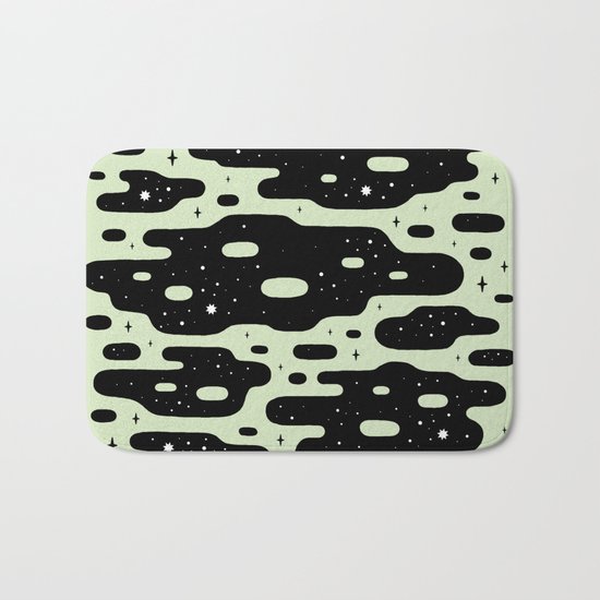 Space Blobs Bath Mat