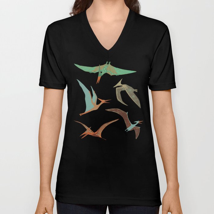 Pterodactyls V Neck T Shirt
