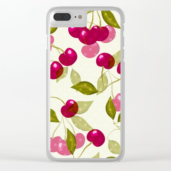 Sweet cherry . Clear iPhone Case