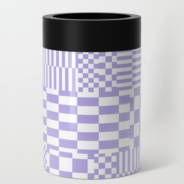 Glitchy Checkers // Lavender Can Cooler