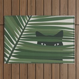 Cat and Plant 53 Outdoor Rug