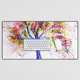 Colorful Tree of Life Desk Mat