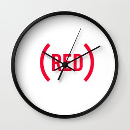 red Wall Clock