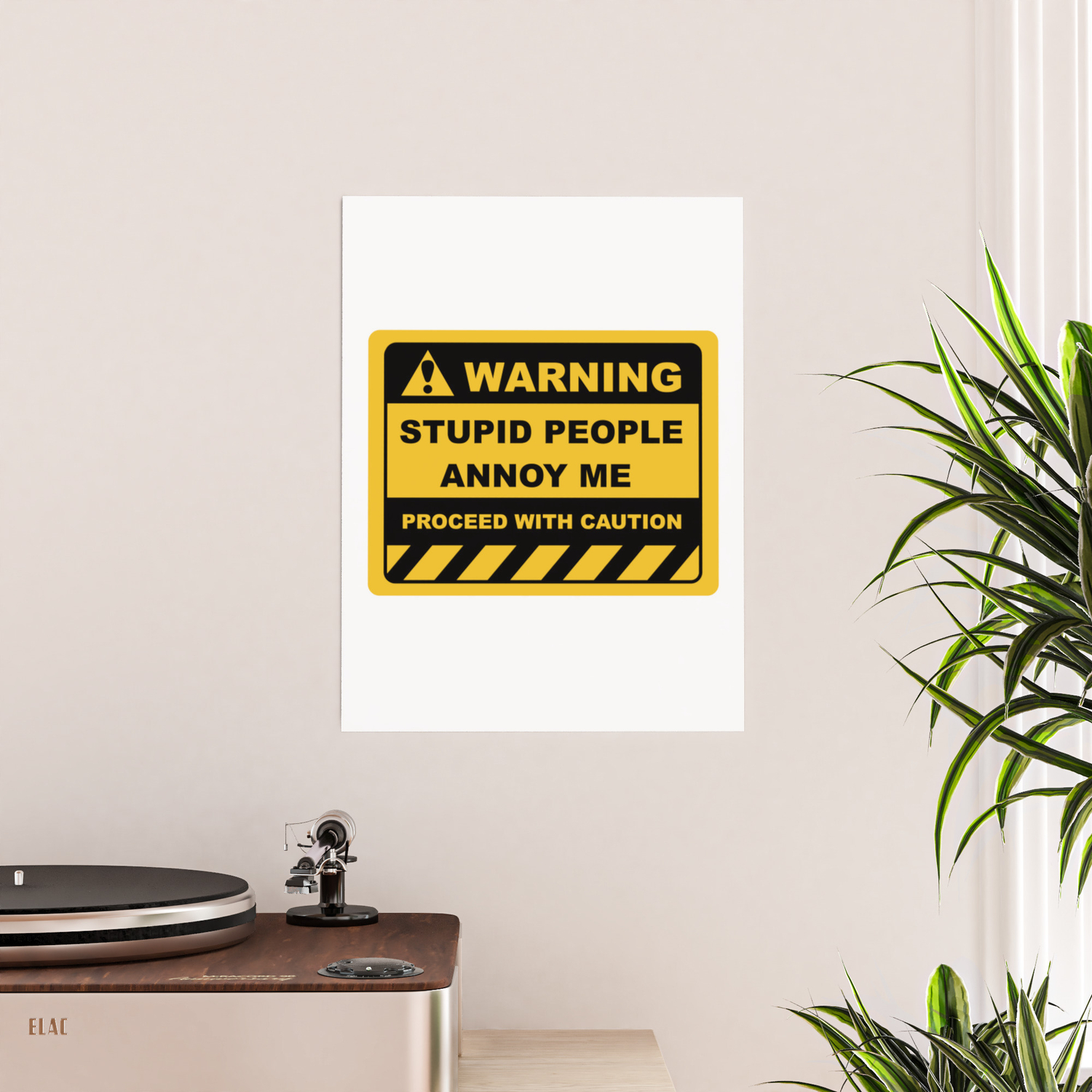Human Warning Label STUPID PEOPLE ANNOY ME PROCEED WITH CAUTION Sayings  Sarcasm Humor Quotes Poster by Sass Sarcasm and Motivation | Society6