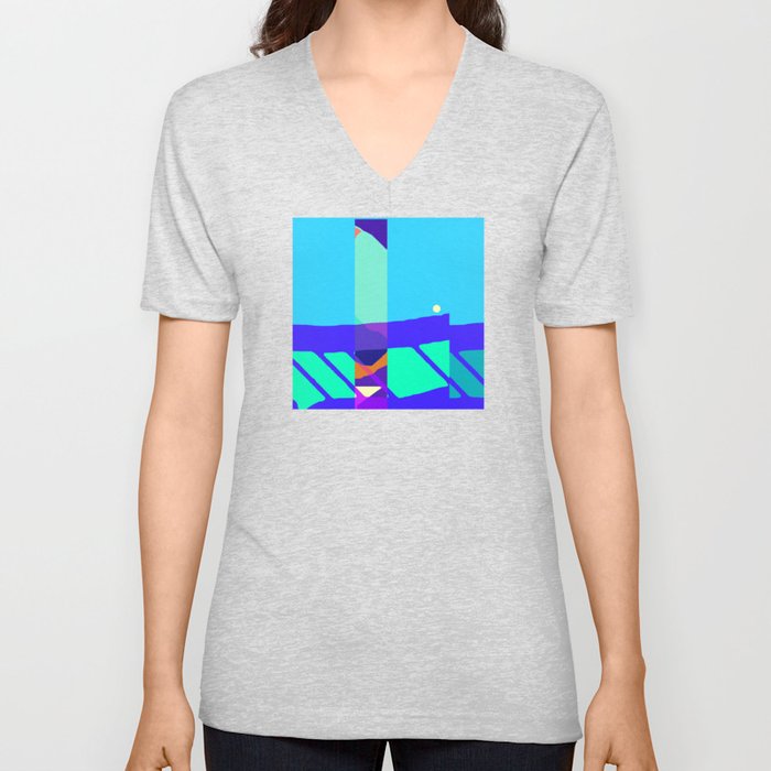 EARLY RIVER BOAT RACING V Neck T Shirt