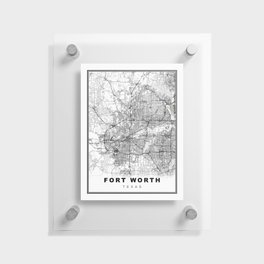 Dallas-Fort Worth Map Floating Acrylic Print