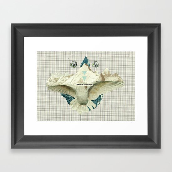 old love never dies Framed Art Print