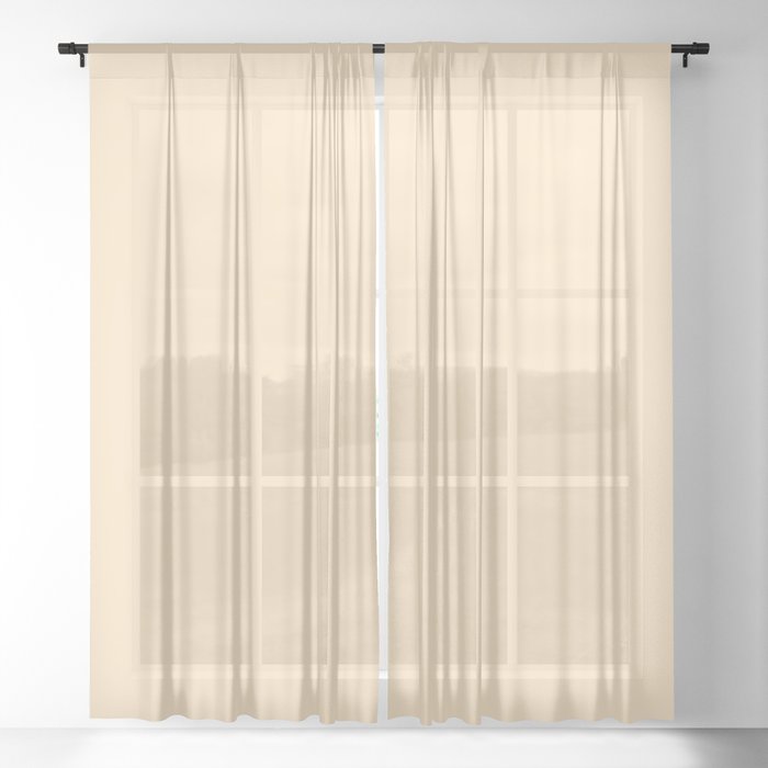 Fricassee Yellow Sheer Curtain