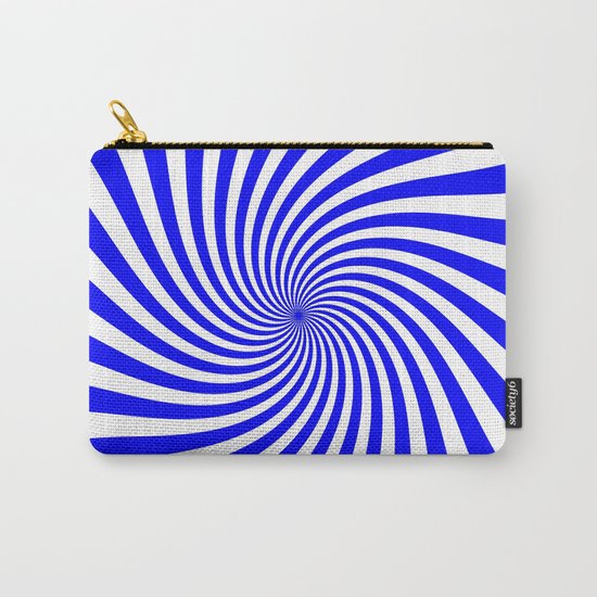 Swirl (Blue/White) Carry-All Pouch