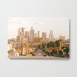 Los Angeles Metal Print | Street, Urban, Landscape, Losangeles, Venicebeach, Photo, View, Sunset, Usa, California 
