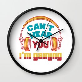 Can not hear you I'm gaming - gamers Wall Clock | Gamble, Game, Pc, Console, Joypad, Gamer, Games, Graphicdesign, Ingaming, Computer 