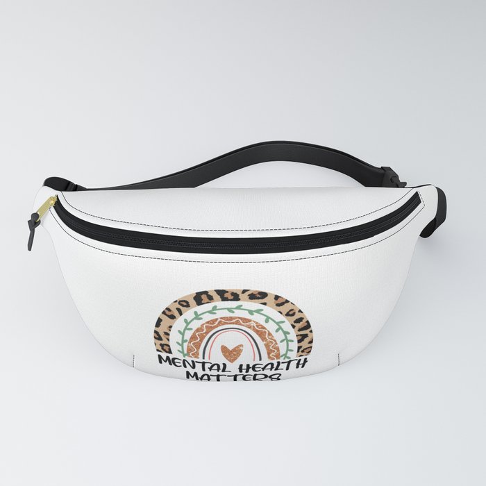 Mental health Teacher graphic design art Fanny Pack