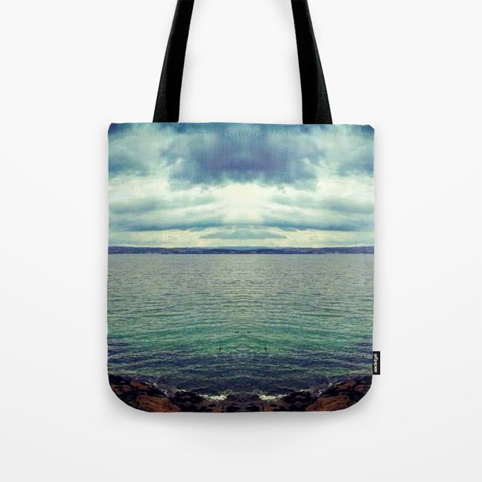 Seascape and Tie Dye Sky Tote Bag