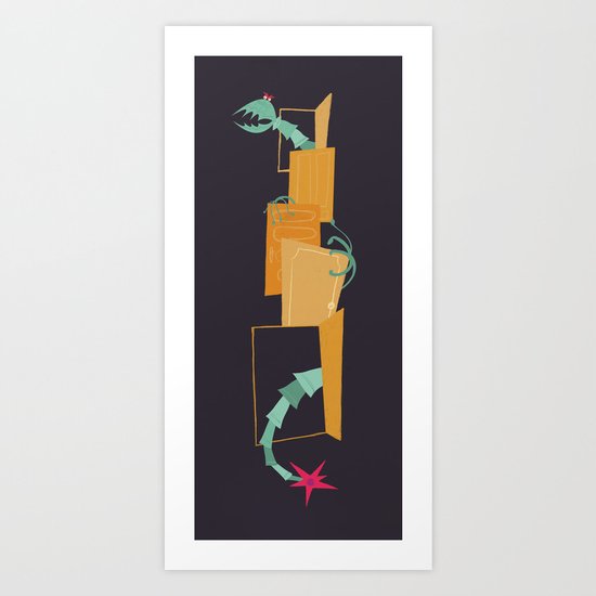 Monsters, Inc. - Scary Doors Art Print