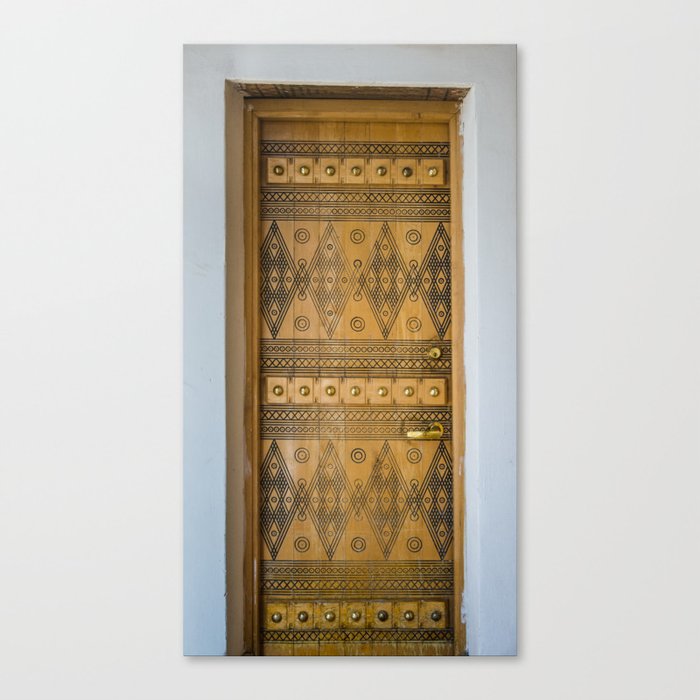 Saudi Heritage Door Canvas Print By Blueabaya Society6