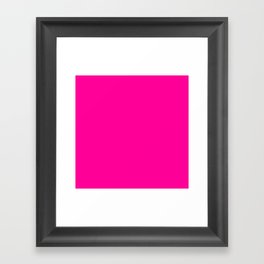 Fluorescent Pink Framed Art Print