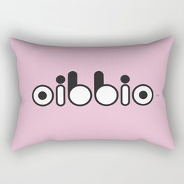 Oibbio Logo (Pink) Rectangular Pillow