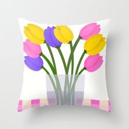 Happy Spring Throw Pillow