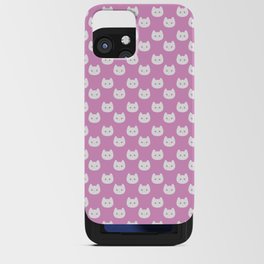 Kitty Dots in Pink iPhone Card Case