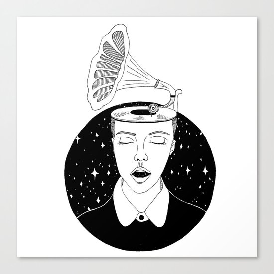 Universal sound Canvas Print