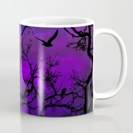 Purple Gothic Moon Coffee Mug