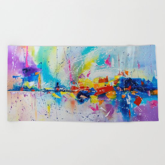 Travel of color Beach Towel