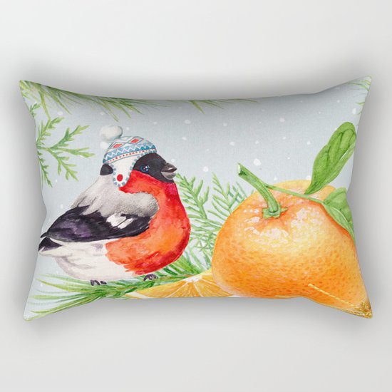 Winter animal #9 Rectangular Pillow