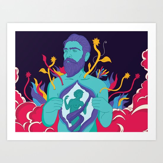 Freedom - Men Art Print