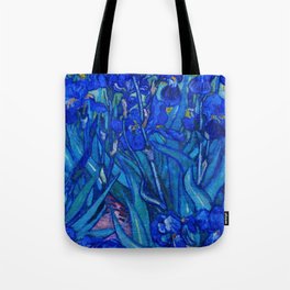 Van Gogh Irises in Indigo Tote Bag