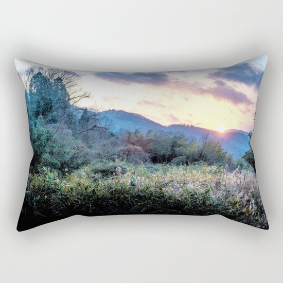 Mountain Sunrise Rectangular Pillow