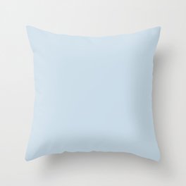 Light Pastel Blue Solid Color Behr 2021 Color of the Year Accent Shade Blue Me Away M510-1 Throw Pillow