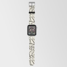 Snaky Fern Charcoal Drawing Apple Watch Band