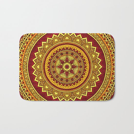 Hippie mandala 78 Bath Mat