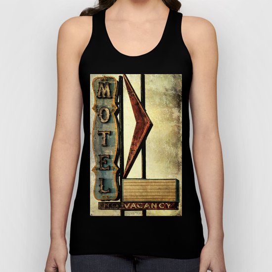 Vintage Arrow Motel Sign Unisex Tank Top