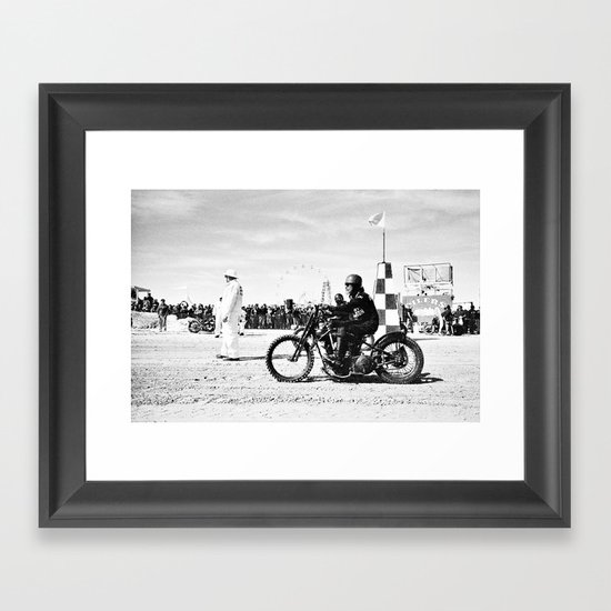 The Race of Gentlemen bw 14 Framed Art Print